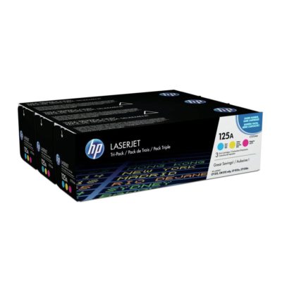 hp 125A Toner, Cyan, Magenta, Yellow Tri-Pack, CF373AM
